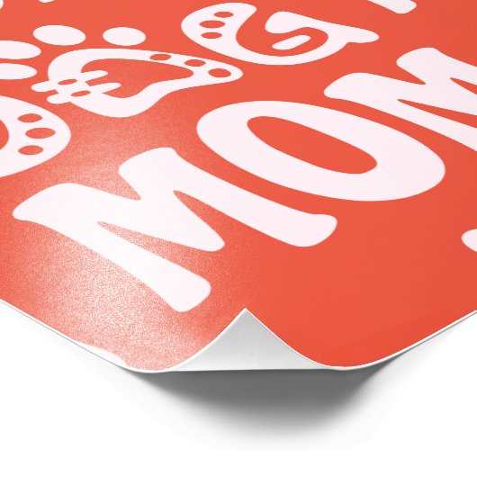 Dog mama foto afdruk (Hoek)