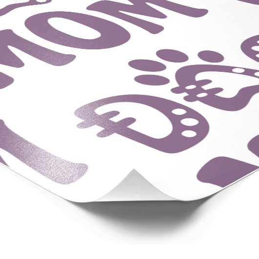 Dog mama foto afdruk (Hoek)