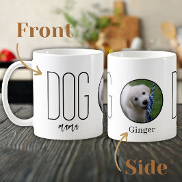 Dog Mama Foto Hondenliefhebber met Naam Koffie Mok