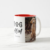 Dog mama Gifts Tweekleurige Koffiemok (Voorkant rechts)