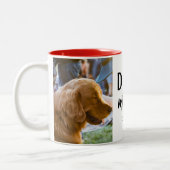 Dog mama Gifts Tweekleurige Koffiemok (Links)