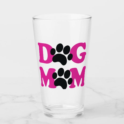 Dog mama glas (Voorkant)