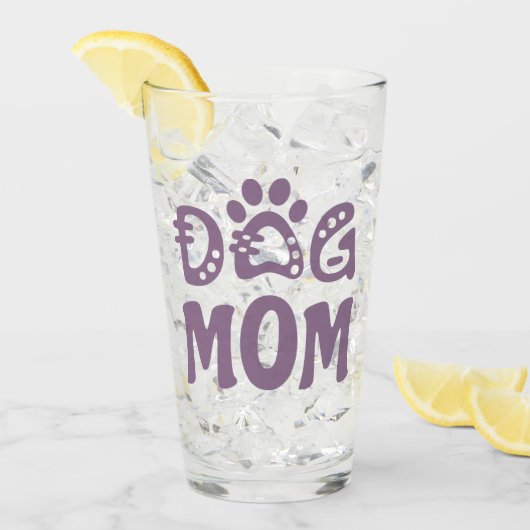 Dog mama glas (Voorkant ijs)