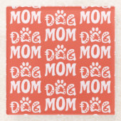 Dog mama glazen onderzetter (Voorkant)