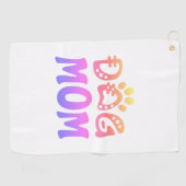 Dog mama golfhanddoek (Horizontaal)