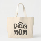 Dog mama grote tote bag (Voorkant)