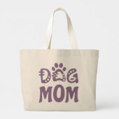 Dog mama grote tote bag (Achterkant)