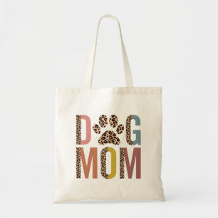 Dog mama Half Leopard Dog Mama Fur mama Tote Bag