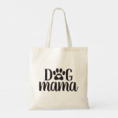 Dog Mama Heart Paw Print Tote Bag (Achterkant)