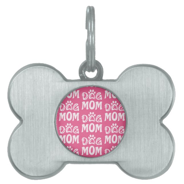 Dog mama huisdieren naamplaatje (voorkant)