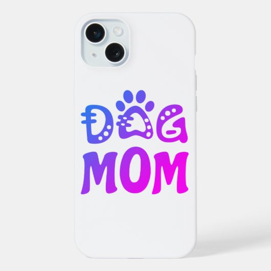 Dog mama iPhone hoesje (Achterkant)