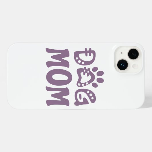 Dog mama iPhone hoesje (Achterkant horizontaal)