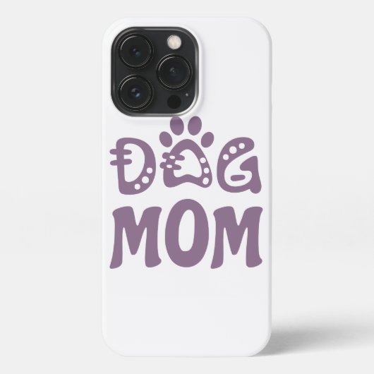 Dog mama iPhone hoesje (Achterkant)