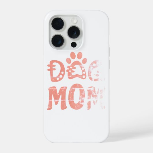 Dog mama iPhone hoesje (Achterkant)