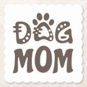 Dog mama kartonnen onderzetters (Voorkant)