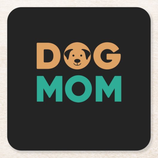 Dog mama kartonnen onderzetters (Voorkant)