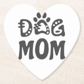 Dog mama kartonnen onderzetters (Voorkant)