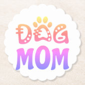 Dog mama kartonnen onderzetters (Voorkant)