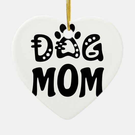 Dog mama keramisch ornament (Voorkant)