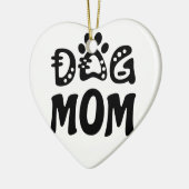 Dog mama keramisch ornament (Links)
