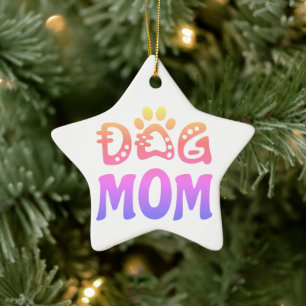 Dog mama keramisch ornament