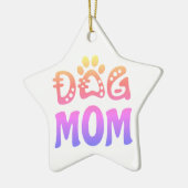 Dog mama keramisch ornament (Links)