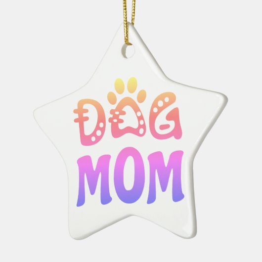 Dog mama keramisch ornament (Links)