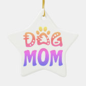 Dog mama keramisch ornament (Achterkant)