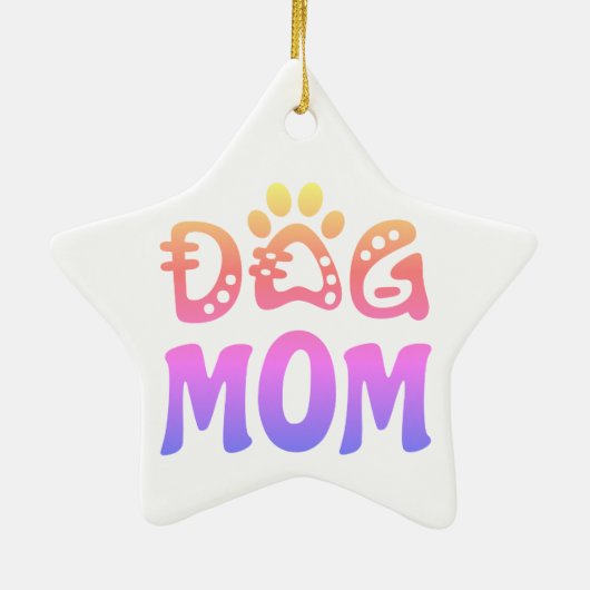 Dog mama keramisch ornament (Achterkant)