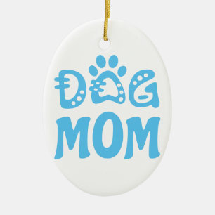 Dog mama keramisch ornament