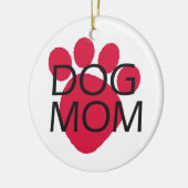Dog mama keramisch ornament (Links)