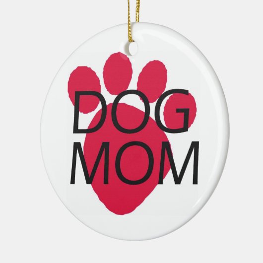 Dog mama keramisch ornament (Links)