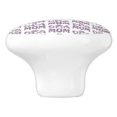 Dog mama keramische knop (Zijkant)