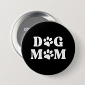 Dog mama-knop ronde button 7,6 cm (Voorkant /achterkant)