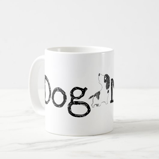 Dog mama koffiemok (Voorkant links)