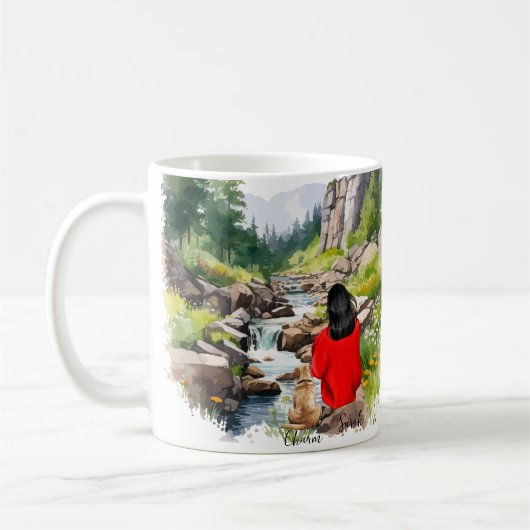 Dog mama koffiemok (Links)