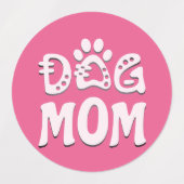 Dog mama labels (Design 1)