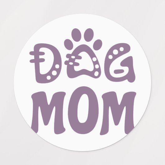 Dog mama labels (Design 1)