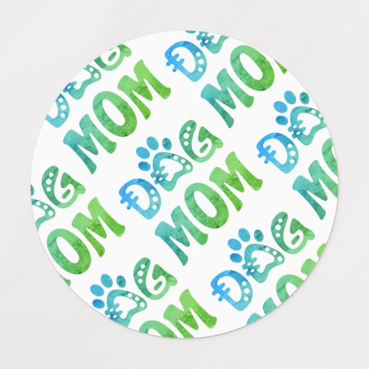 Dog mama labels (Design 2)