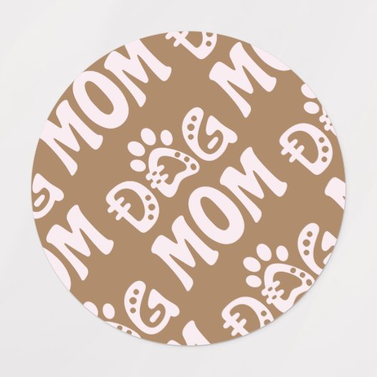 Dog mama labels (Design 2)