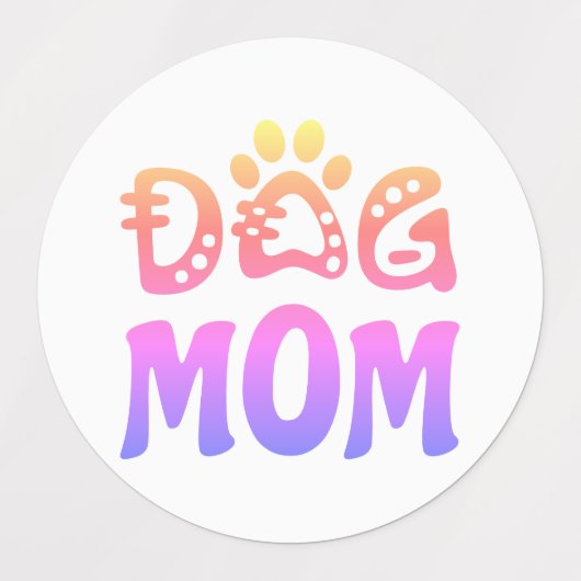 Dog mama labels (Design 2)
