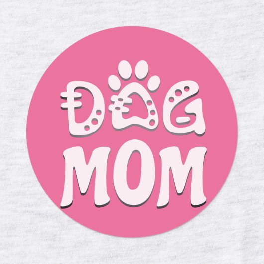 Dog mama labels (Design 1)
