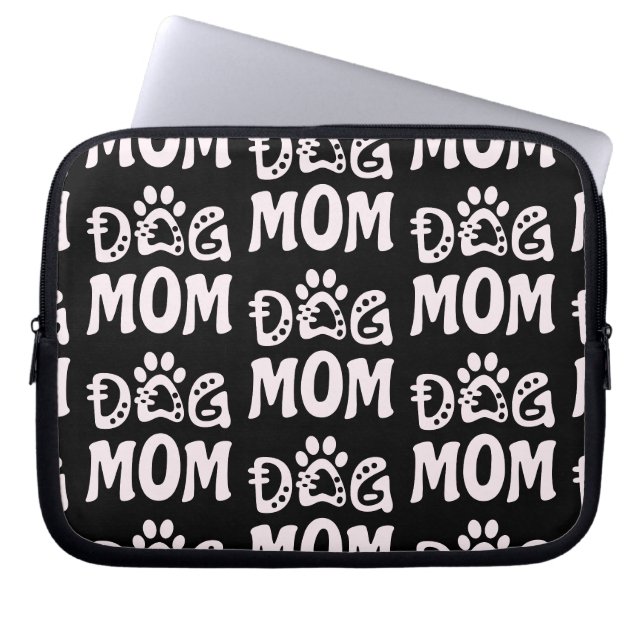 Dog mama laptop sleeve (Voorkant)