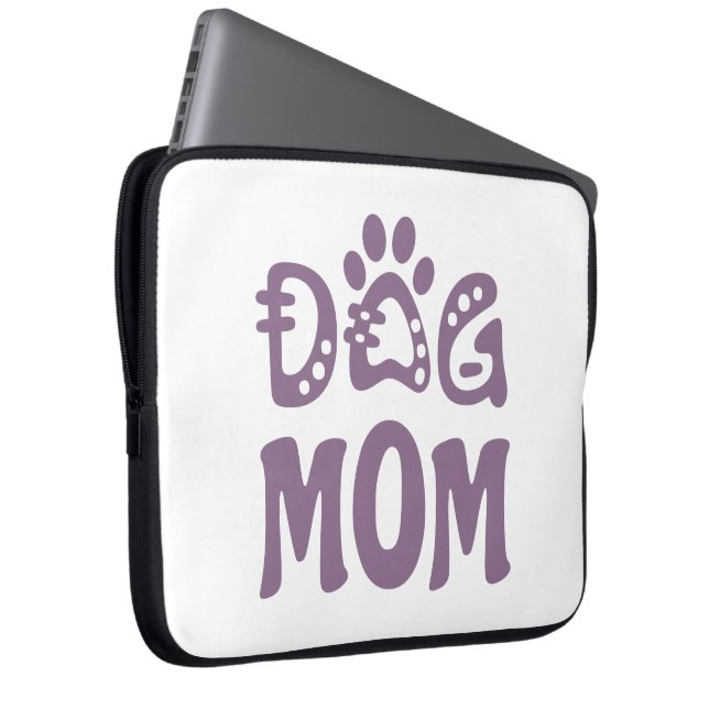 Dog mama laptop sleeve (Voorkant Rechts)