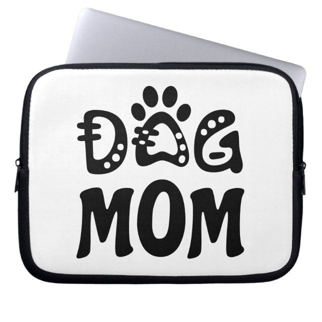 Dog mama laptop sleeve (Voorkant)