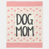 Dog mama Large Fleece Blanket (Voorkant)