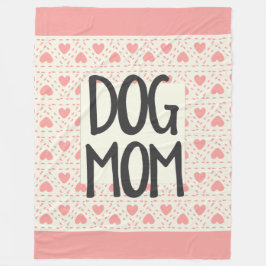 Dog mama Large Fleece Blanket