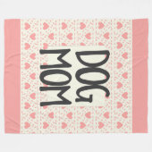 Dog mama Large Fleece Blanket Deken (Voorkant (Horizontaal))