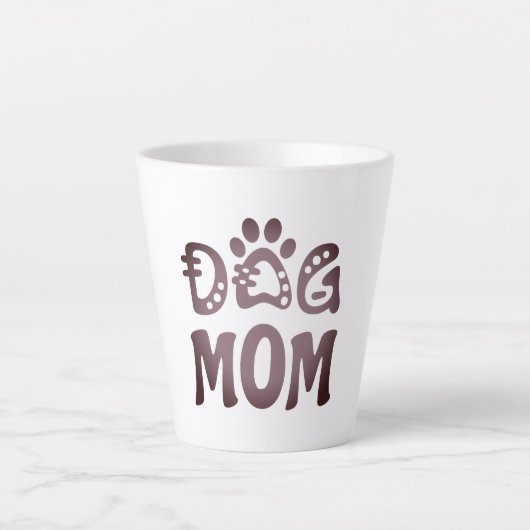 Dog mama latte mok (Voorkant)