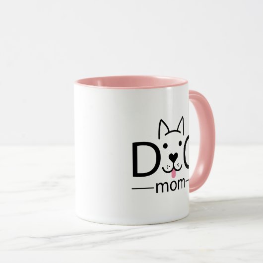 Dog mama logo mok (Voorkant rechts)